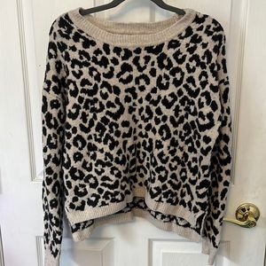 Cheetah print sweater